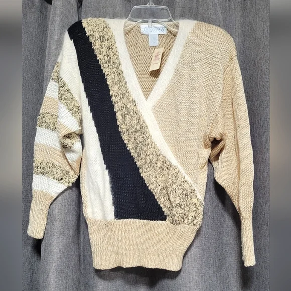 SIDE EFFECTS Handknitted 80s Sweater - Picture 1 of 5